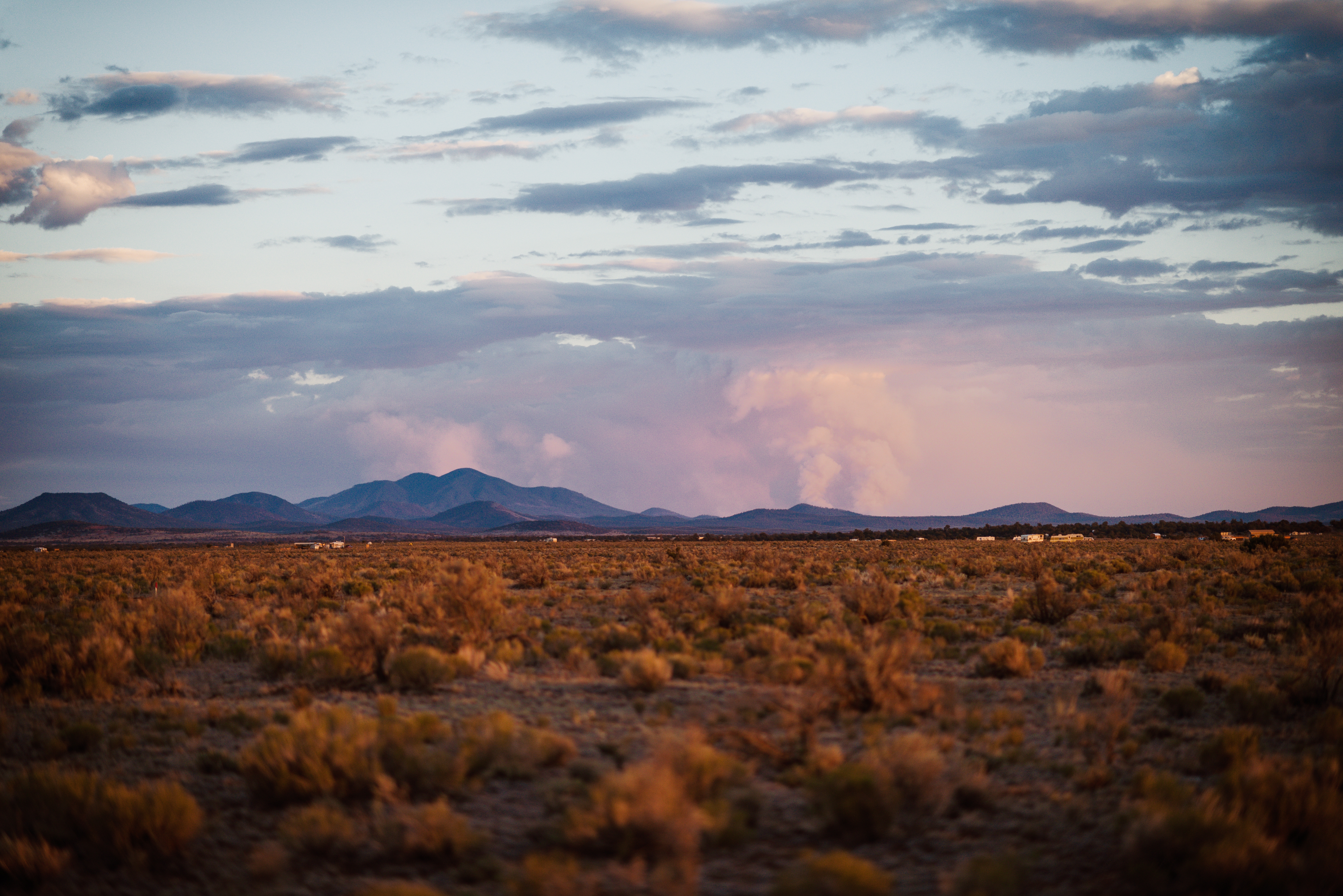 Clinic in the background